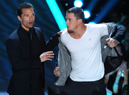 MTV Movie Awards, Matthew McConaughey, Channing Tatum MTV Movie Awards, Matthew McConaughey, Channing Tatum